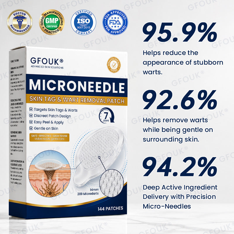 🙌🌿✨GFOUK® 7-Day MicroNeedle Wart & Skin Tag Removal Patch