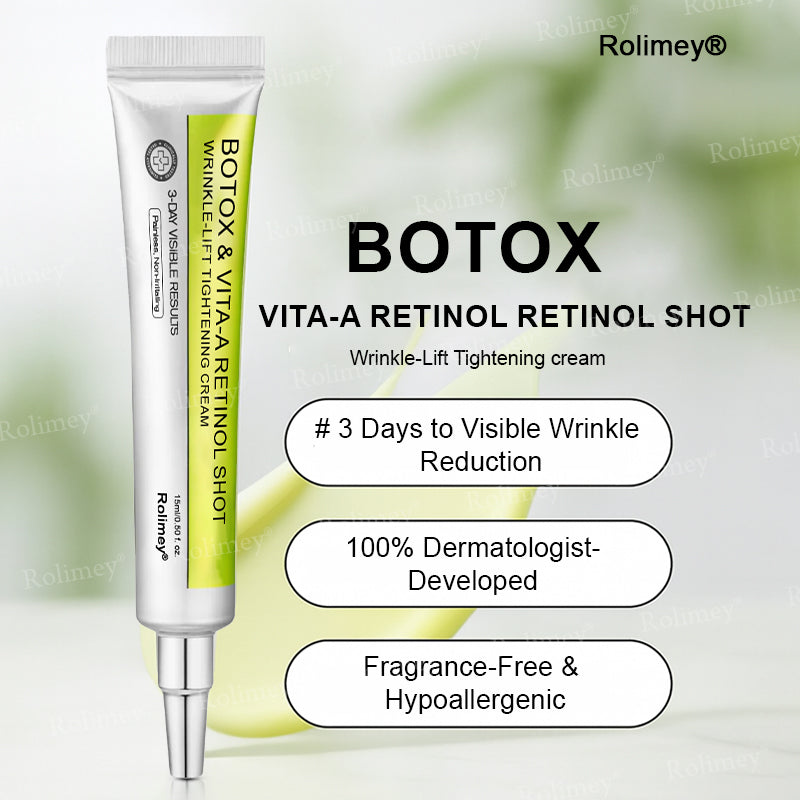 ☘️✨Made and shipped from the USA 💫Rolimey® Botox & Vita-A Retinol Shot Wrinkle-Lift Tightening cream - Last Day Promotion 70% OFF