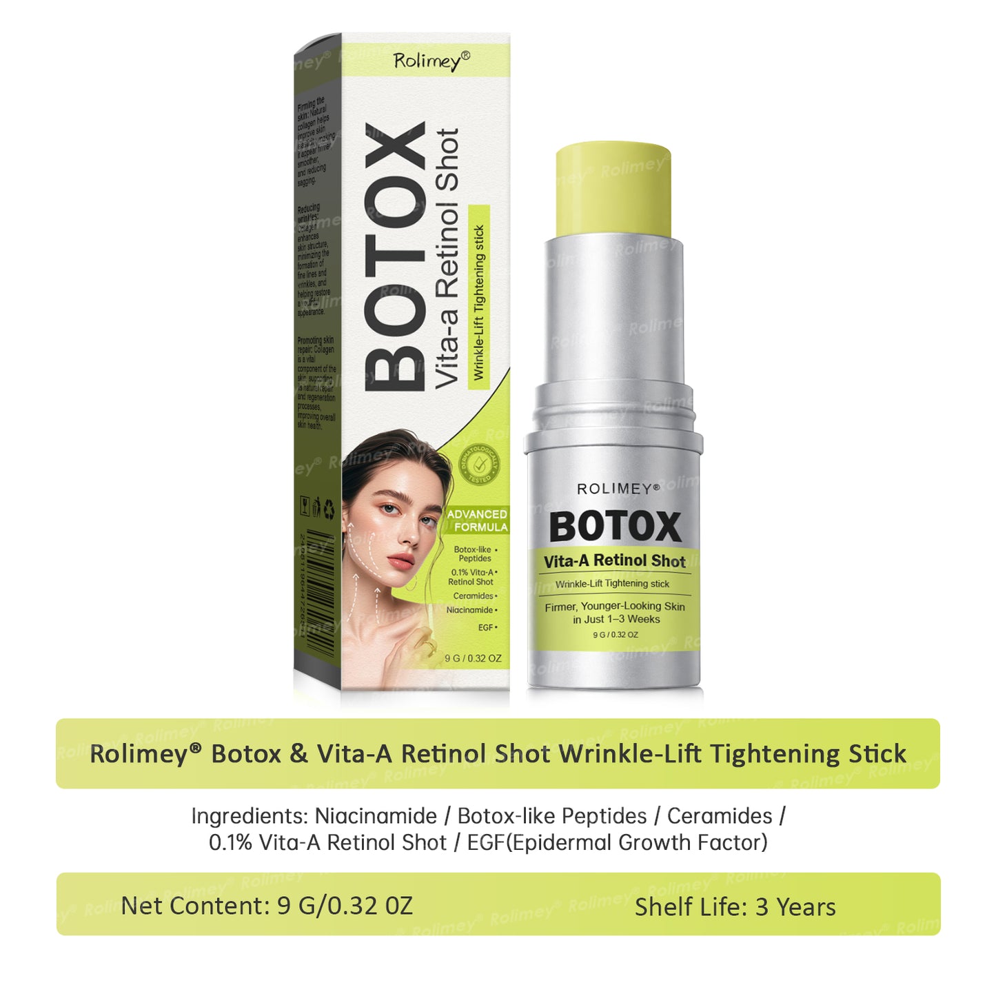 👨‍⚕️Made and Shipped from the USA ✅Rolimey® Botox & Vita-A Retinol Shot Wrinkle-Lift Tightening stick- Last Day Promotion 70% OFF🔥LAST DAY 70% OFF