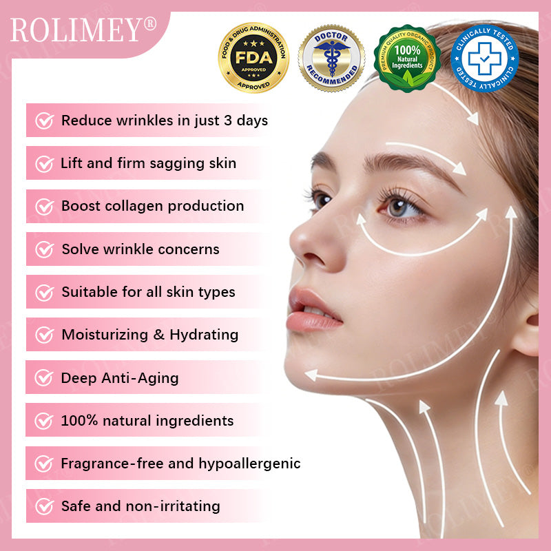 👨‍⚕️🛡️Made and Shipped from USA✅Rolimey®Botox & Stem Cell Firming Anti-Wrinkle Cream Last Day 70% OFF!