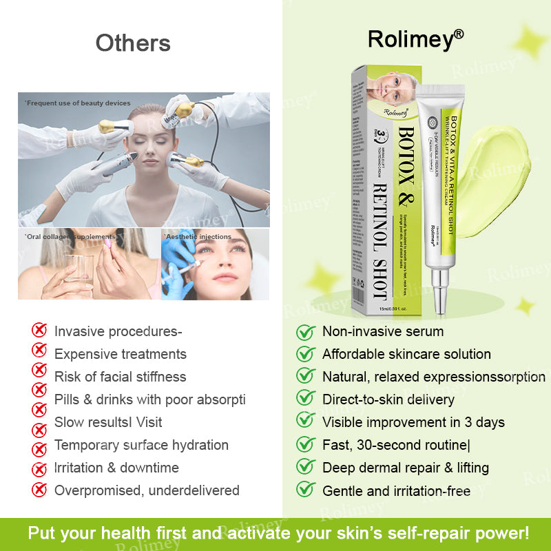 ☘️✨Made and shipped from the USA 💫Rolimey® Botox & Vita-A Retinol Shot Wrinkle-Lift Tightening cream - Last Day Promotion 70% OFF