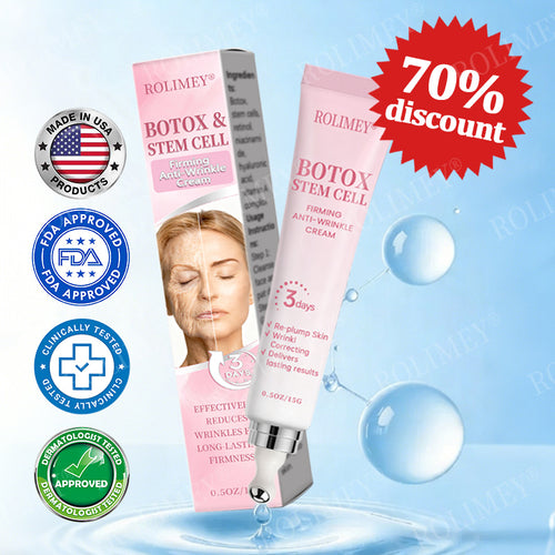 👨‍⚕️🛡️Made and Shipped from USA✅Rolimey®Botox & Stem Cell Firming Anti-Wrinkle Cream Last Day 70% OFF!