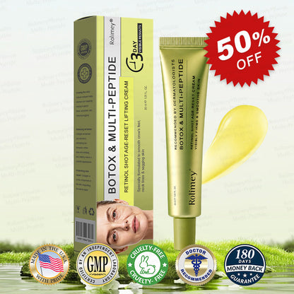 🏅USA HOT SALES🌟Rolimey® Multi-Peptide Retinol Shot Wrinkle-Lift Cream