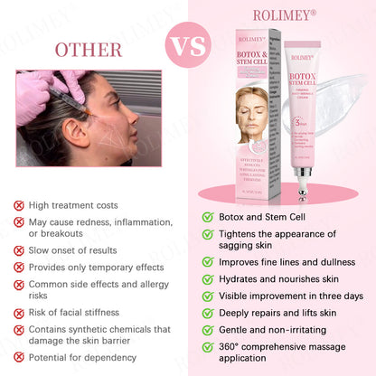 👨‍⚕️🛡️Made and Shipped from USA✅Rolimey®Botox & Stem Cell Firming Anti-Wrinkle Cream Last Day 70% OFF!